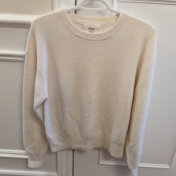 Wilfred women's off-white cream merino wool sweater in size small - Picture 1 of 7
